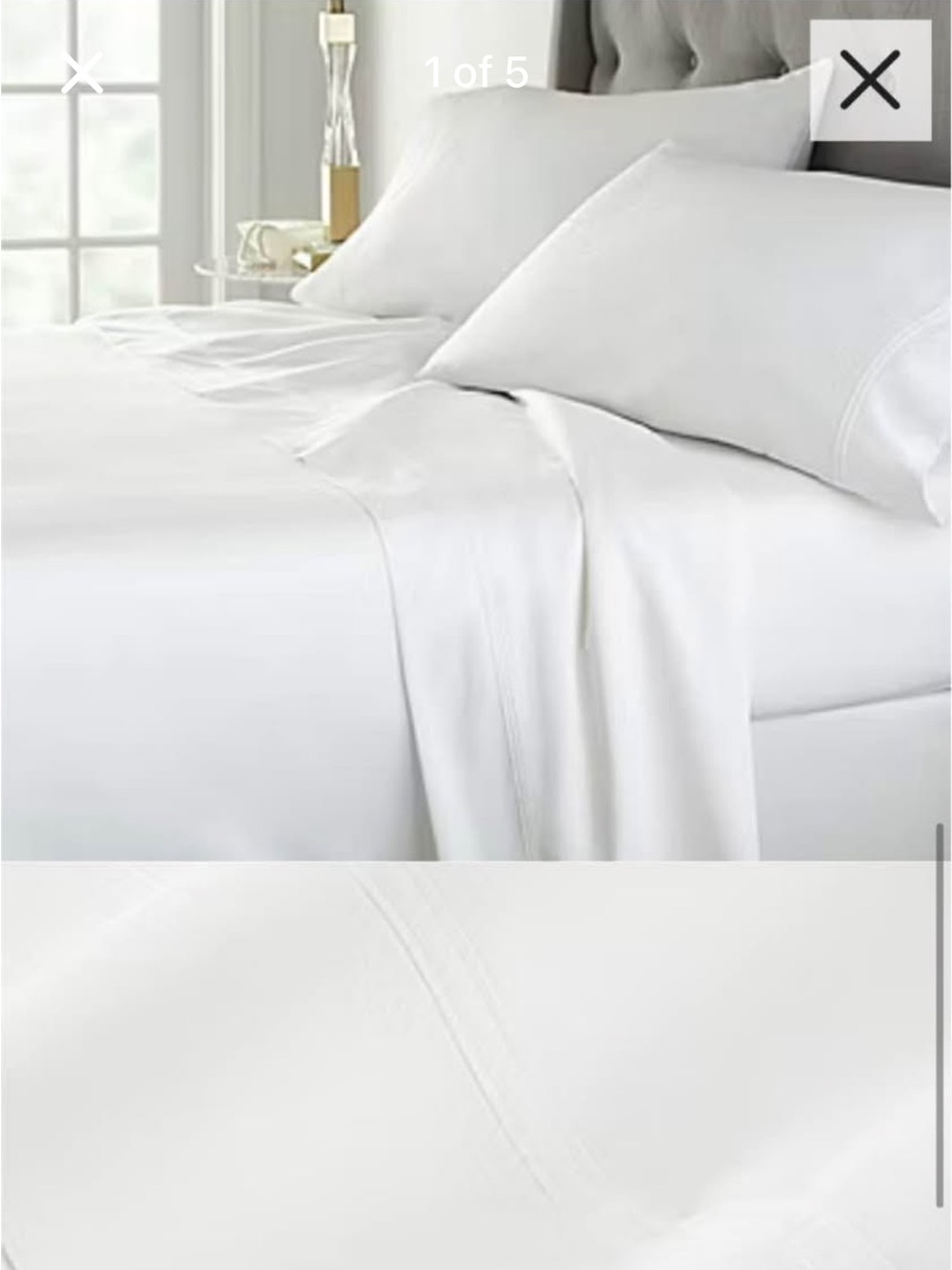 Liz Claiborne Ultra Fit Performance 575TC Sheet Set, Split King, Cool White